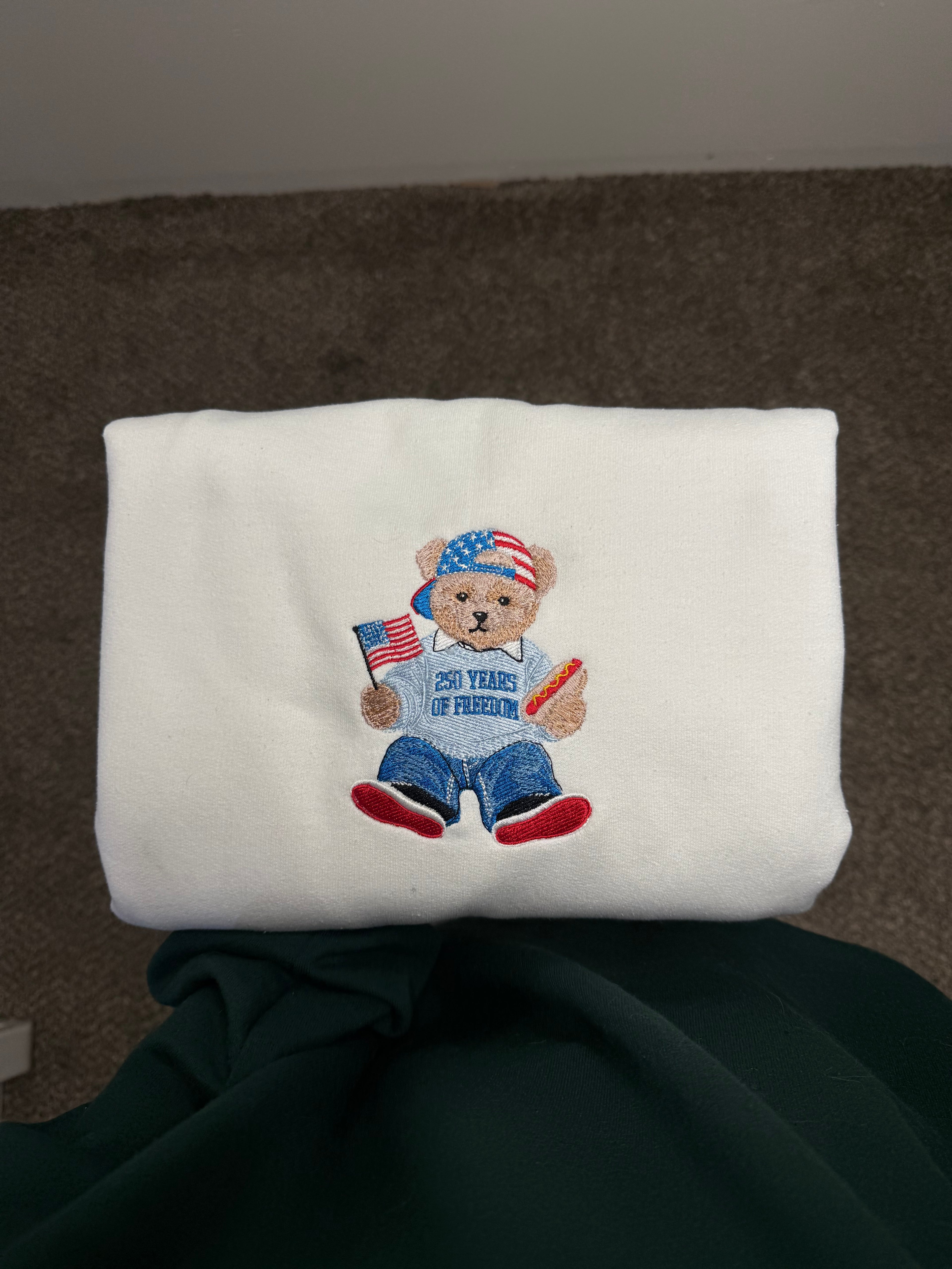 4th of July Bear Crewneck
